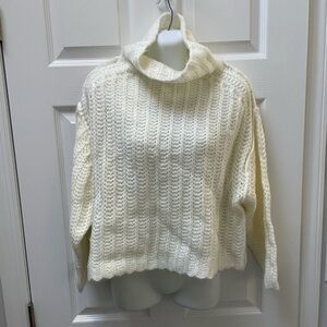 Skylar + Madison Cream Cowl Neck Sweater